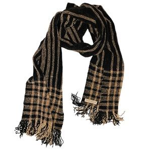 Churchill Handwoven Chenille Scarf Plaid